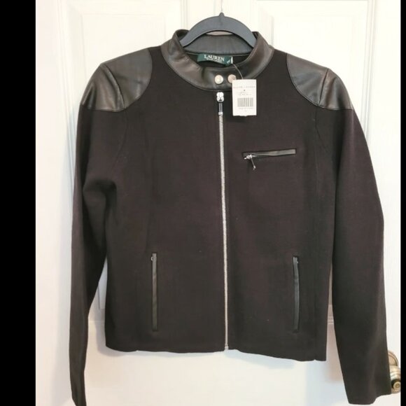 NWT Ralph Lauren Zip Sweater/Jacket PETITE MED - Picture 1 of 3